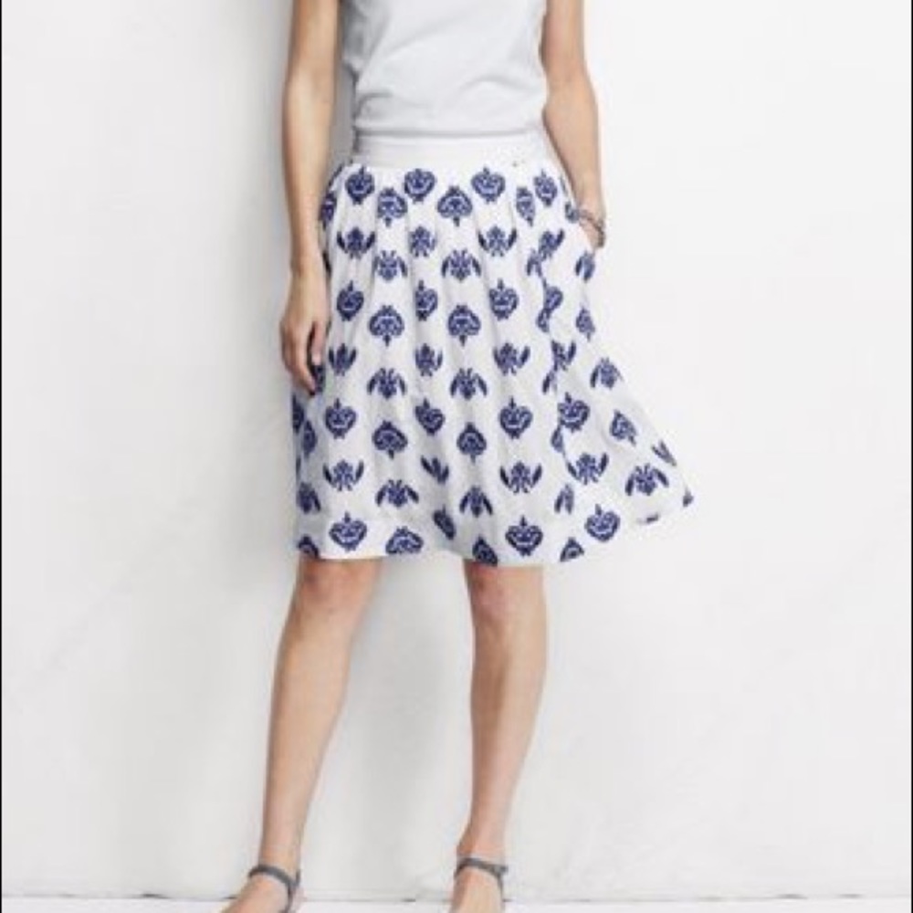 Land’s End Embroidered Skirt